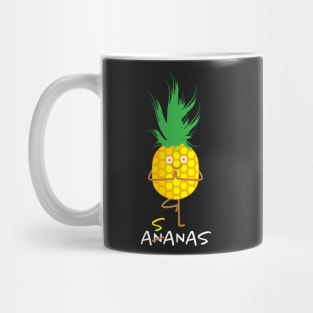 Funny pineapple practices asanas Mug